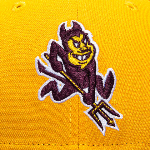 New Era 59Fifty Arizona State Sun Devils Sparky Hat - Gold, Maroon