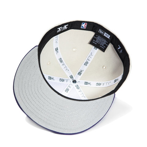 New Era 59Fifty Phoenix Suns Logo Patch Alternate City Edition Hat - Stone, Purple
