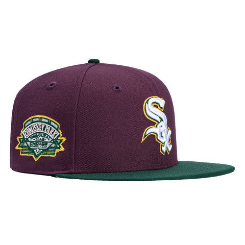 New Era 59Fifty Chicago White Sox Comiskey Park Patch Hat - Maroon, Green