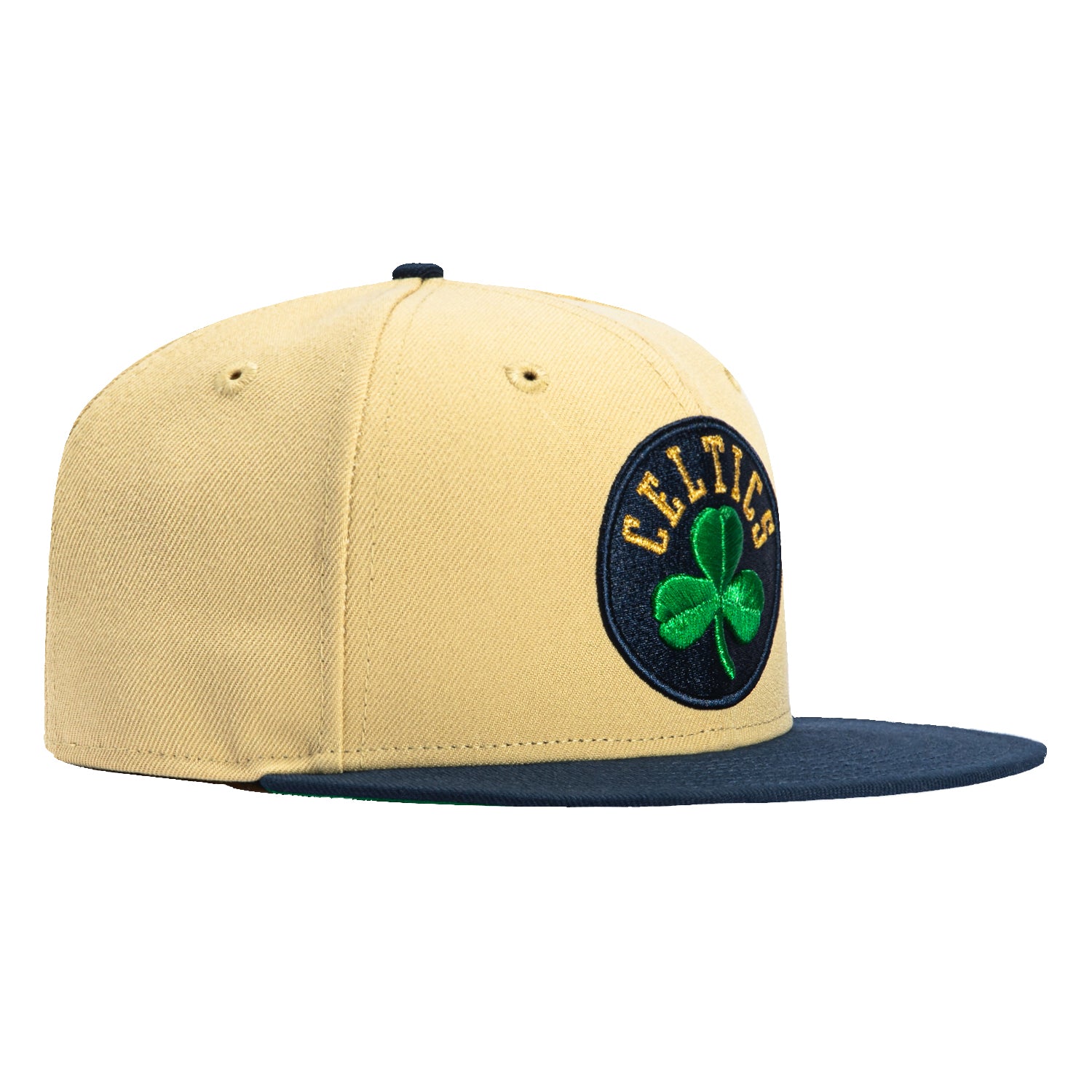 New Era 59Fifty Boston Celtics Hat Tan, Navy, Kelly – Hat Club