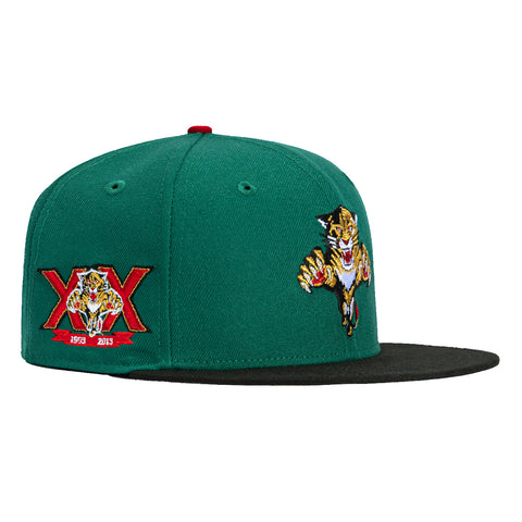 New Era 59Fifty Florida Panthers 20th Anniversary Patch Hat - Green, Black, Metallic Gold