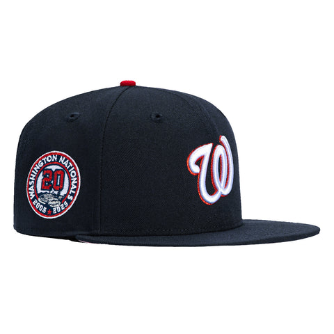 New Era 59Fifty Washington Nationals 20th Anniversary Patch Hat - Navy