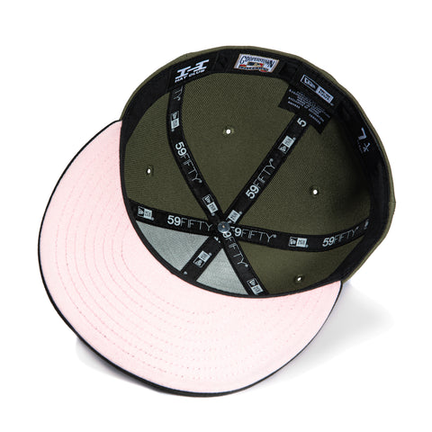 New Era 59Fifty New York Yankees 1998 World Series Patch Hat - Olive, Black