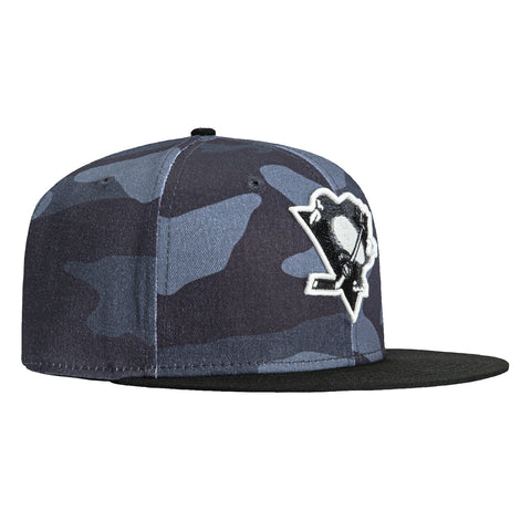 New Era 59Fifty Camo Vize Pittsburgh Penguins Glow in the Dark Hat - Camo, Black