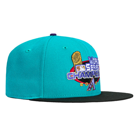 New Era 59Fifty Arizona Diamondbacks 2001 World Series Logo Hat - Teal, Black