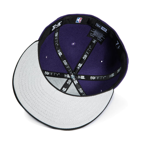 New Era 59Fifty Los Angeles Lakers LA Motion Hat - Purple, Black
