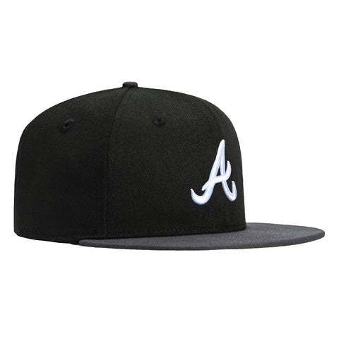 New Era 59Fifty Atlanta Braves Hat - Black, Graphite