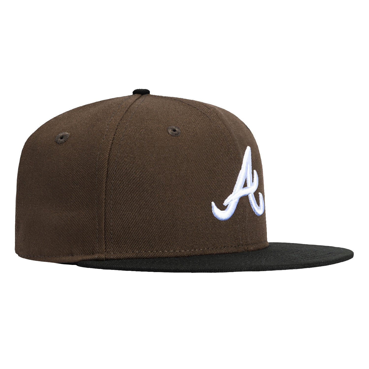 New Era Men's Khaki Atlanta Braves A-Frame 9FORTY Adjustable Hat
