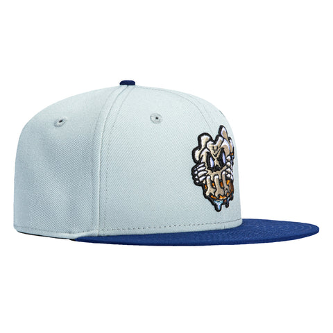 New Era 59Fifty PBJ Bones Mask Hat - Grey, Royal