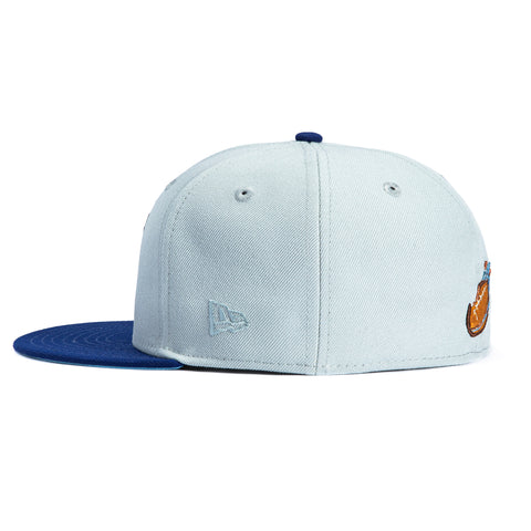 New Era 59Fifty PBJ Bones Mask Hat - Grey, Royal