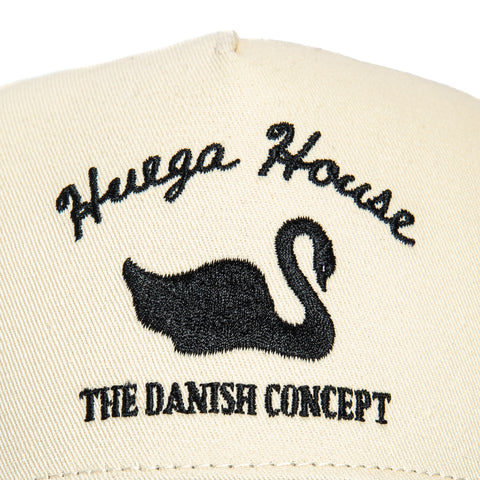 Huega House Vintage Swan Snapback Hat - Khaki, Black