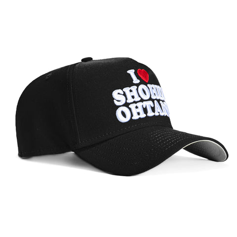 New Era 9Forty A-Frame Los Angeles Dodgers I Heart Shohei Ohtani Snapback Hat - Black