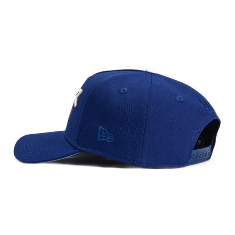 New Era 9Forty A-Frame Los Angeles Dodgers Shotime Patch Ohtani Kanji Script Snapback Hat - Royal, White, Metallic Gold