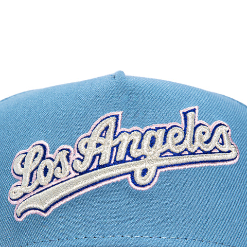 New Era 9Forty A-Frame Los Angeles Dodgers 2025 Tokyo Series Patch Script Snapback Hat - Indigo, Navy