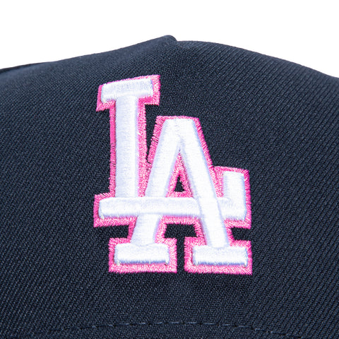 New Era 9Forty A-Frame Los Angeles Dodgers 2025 Tokyo Series Ohtani Patch Snapback Hat - Navy, White, Pink