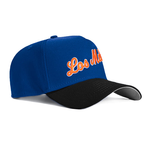 New Era 9Forty A-Frame New York Mets Los Mets Script Snapback Hat - Royal, Black