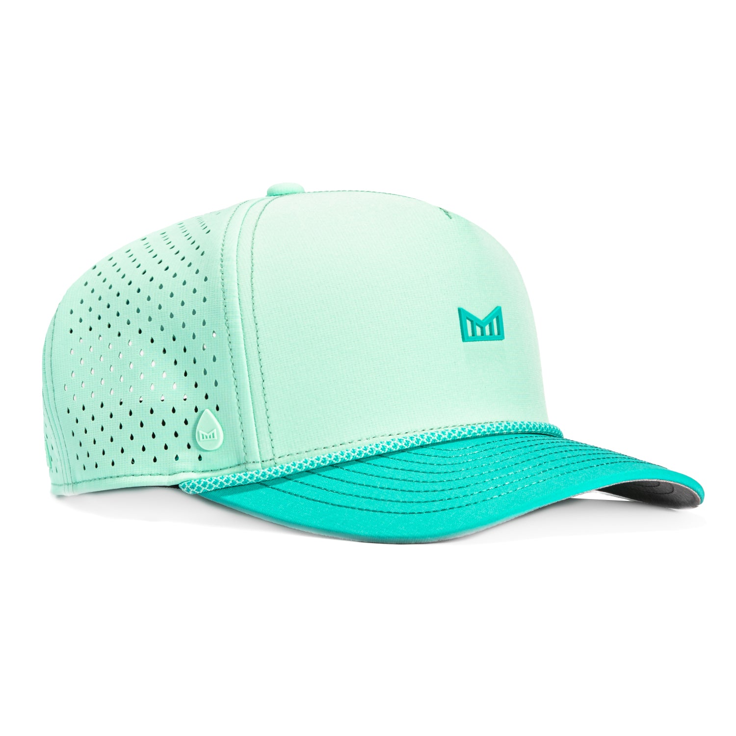 Melin Odysea Hydro Rope Bulls Icon Snapback Hat Mint, Teal – Hat