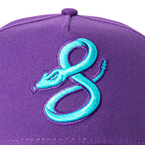 New Era 9Forty A-Frame Arizona Diamondbacks 2025 City Connect Snake Snapback Hat - Purple