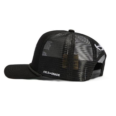 Field Grade By Any Means Snapback Trucker Hat - Black
