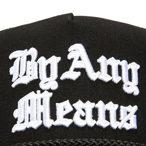 Field Grade By Any Means Snapback Trucker Hat - Black