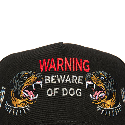 Field Grade Beware of Rotty Snapback Hat - Black