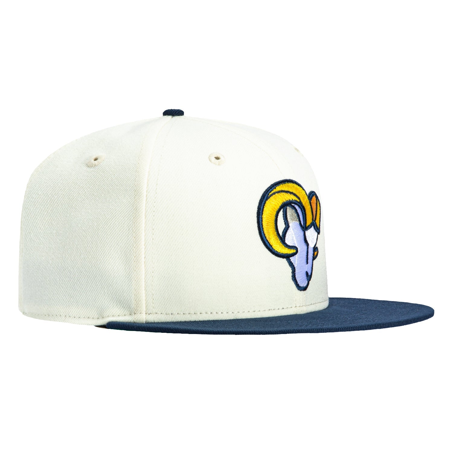 New Era 59FIFTY キャップ 7 1/2 ホワイト/ネイビー New Era 59Fifty Los Angeles Rams Hat - White, Navy – Hat Club