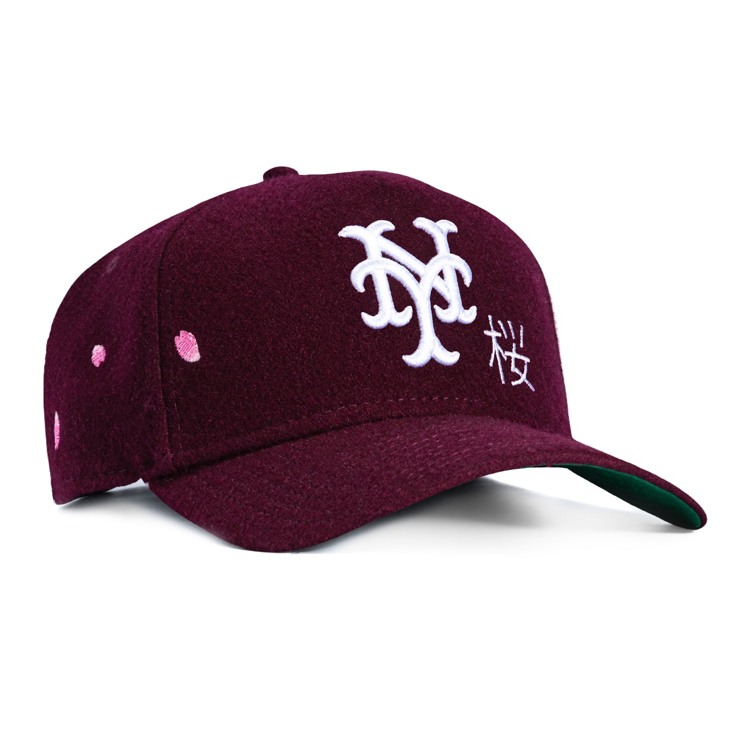New Era 9Forty A-Frame Sakura New York Mets Snapback Hat - Maroon