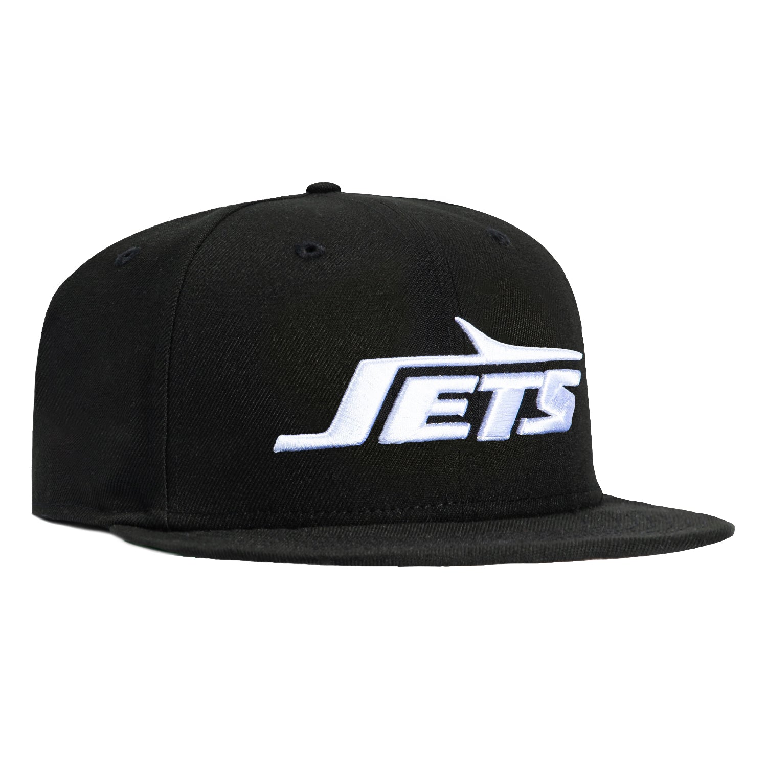 New Era 59Fifty New York Jets Word Hat - Black, White – Hat Club