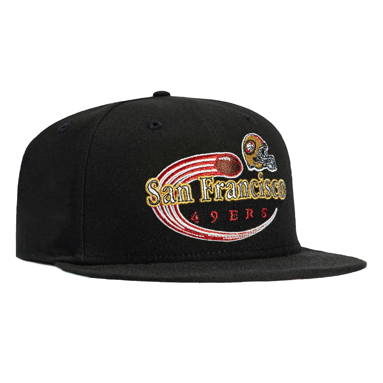 New Era 59Fifty San Francisco 49ers Swirl Hat - Black – Hat Club