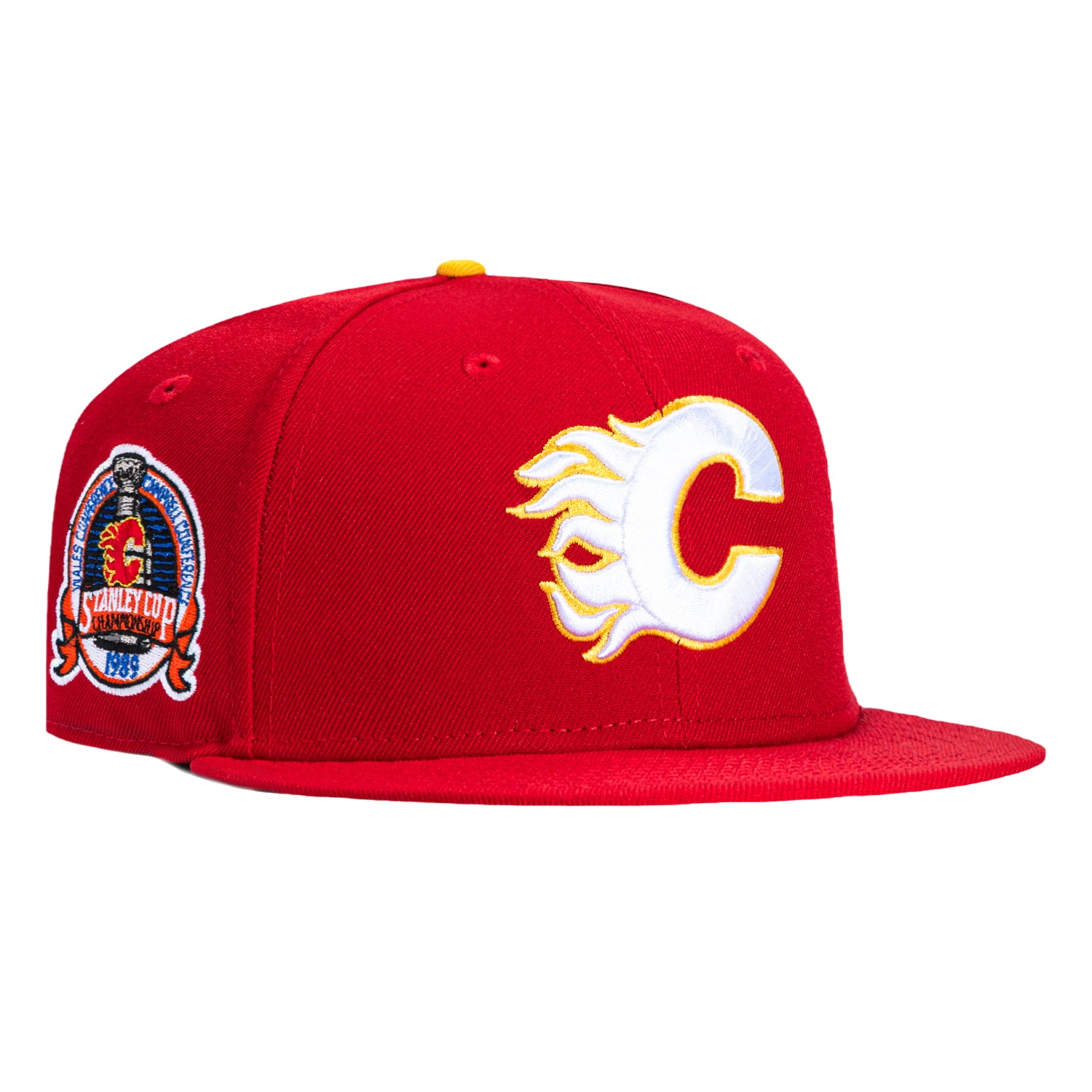 New Era 59Fifty Calgary Flames 1989 Stanley Cup Patch Hat
