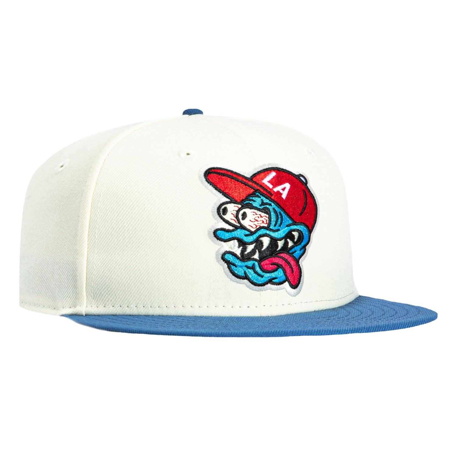 New Era 59Fifty Chamuco Studios LA Fink Hat - White, Indigo – Hat Club