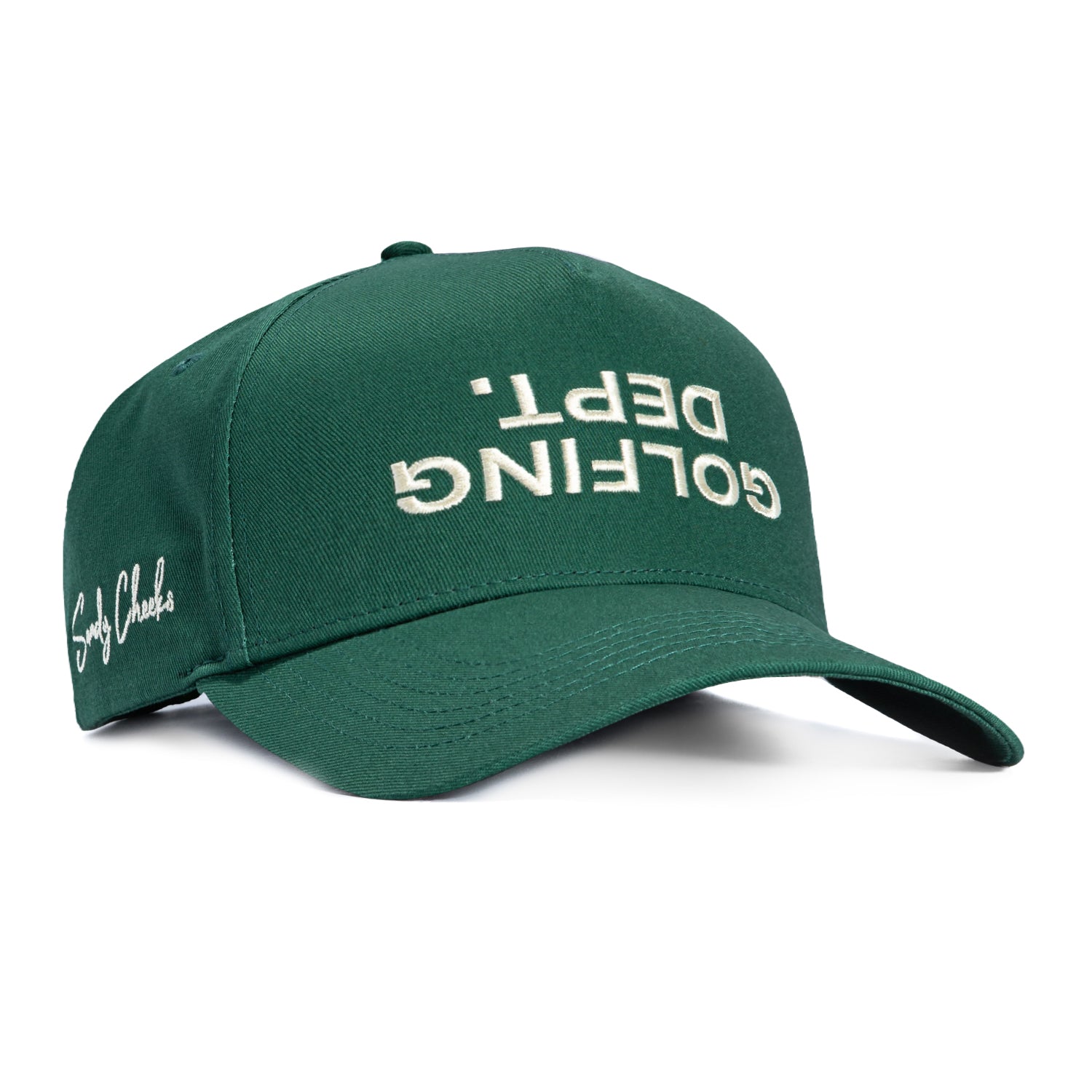 Bunx Golf Upside Down Golfing Dept. Snapback Hat - Green – Hat Club