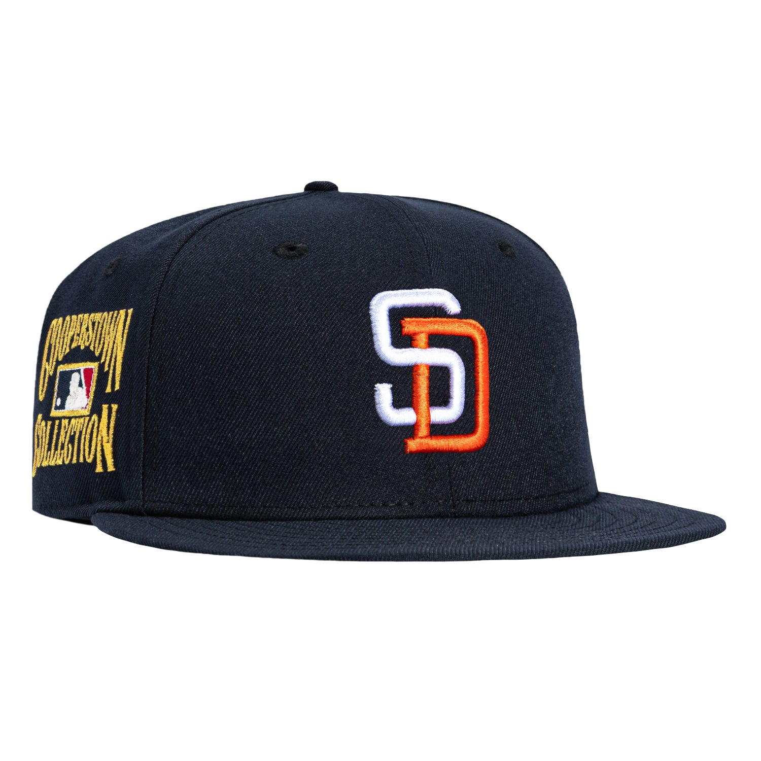 New Era 59Fifty San Diego Padres Gold Cooperstown Collection Patch
