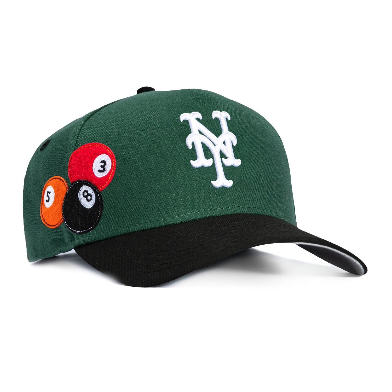 New Era 9Forty A-Frame 8-Ball New York Mets Snapback Hat - Green