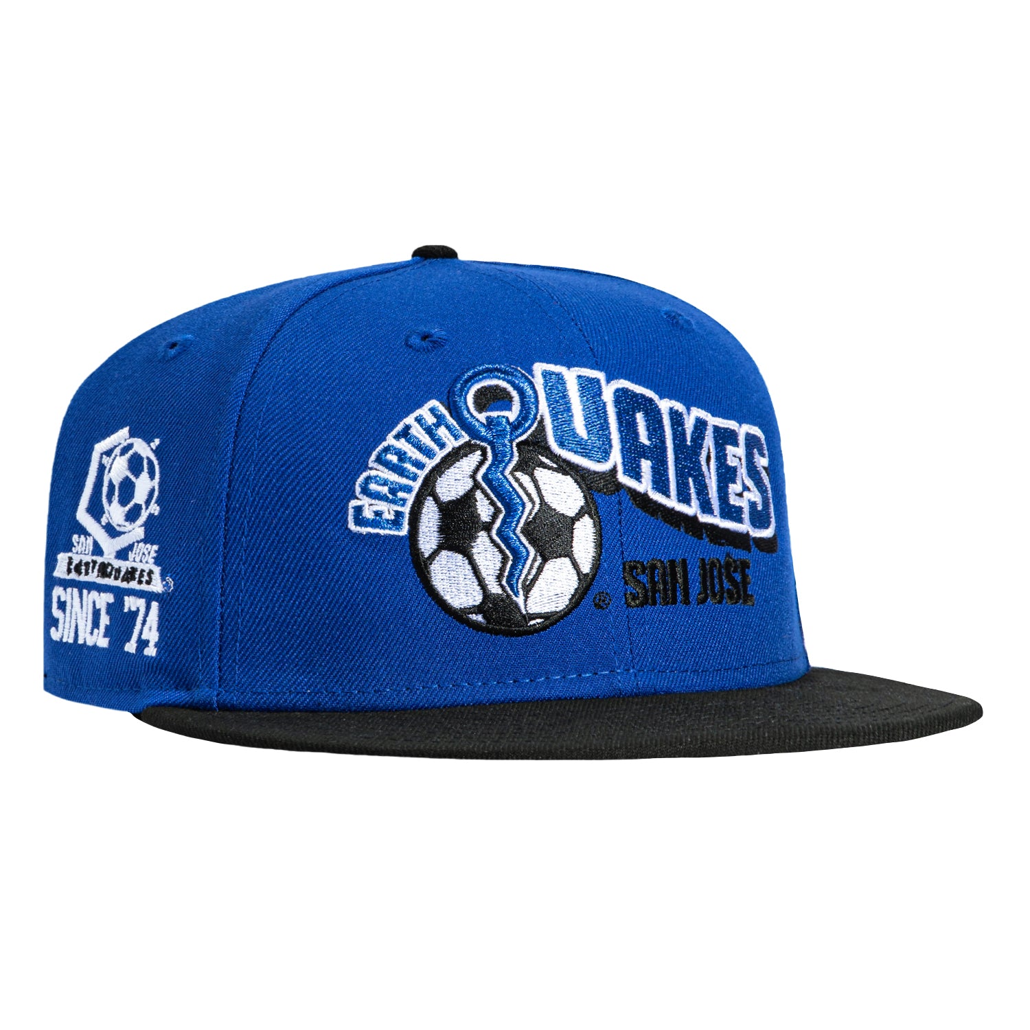 New Era 59Fifty San Jose Earthquakes 1974 Logo Patch Hat - Royal