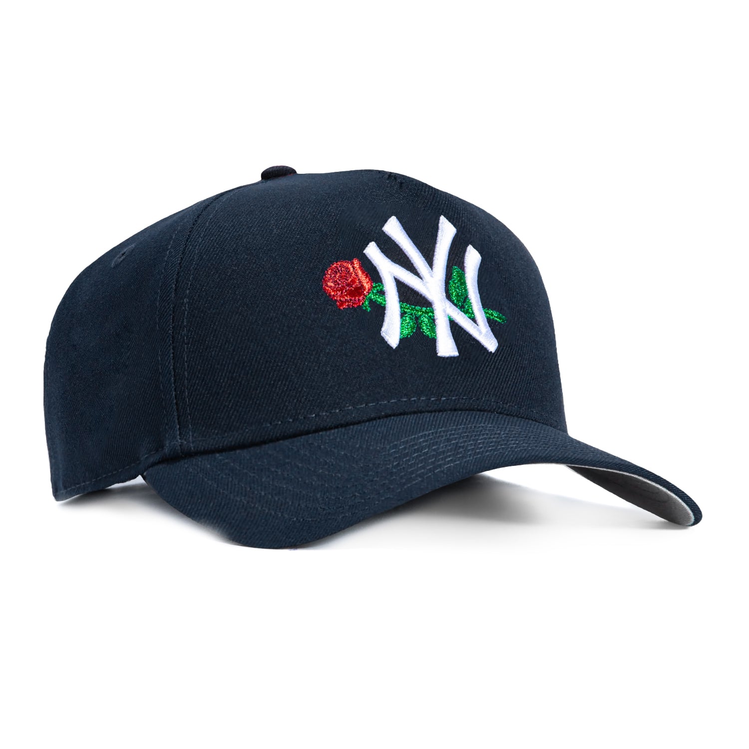 New Era 9Forty A-Frame New York Yankees Rose Snapback Hat - Navy