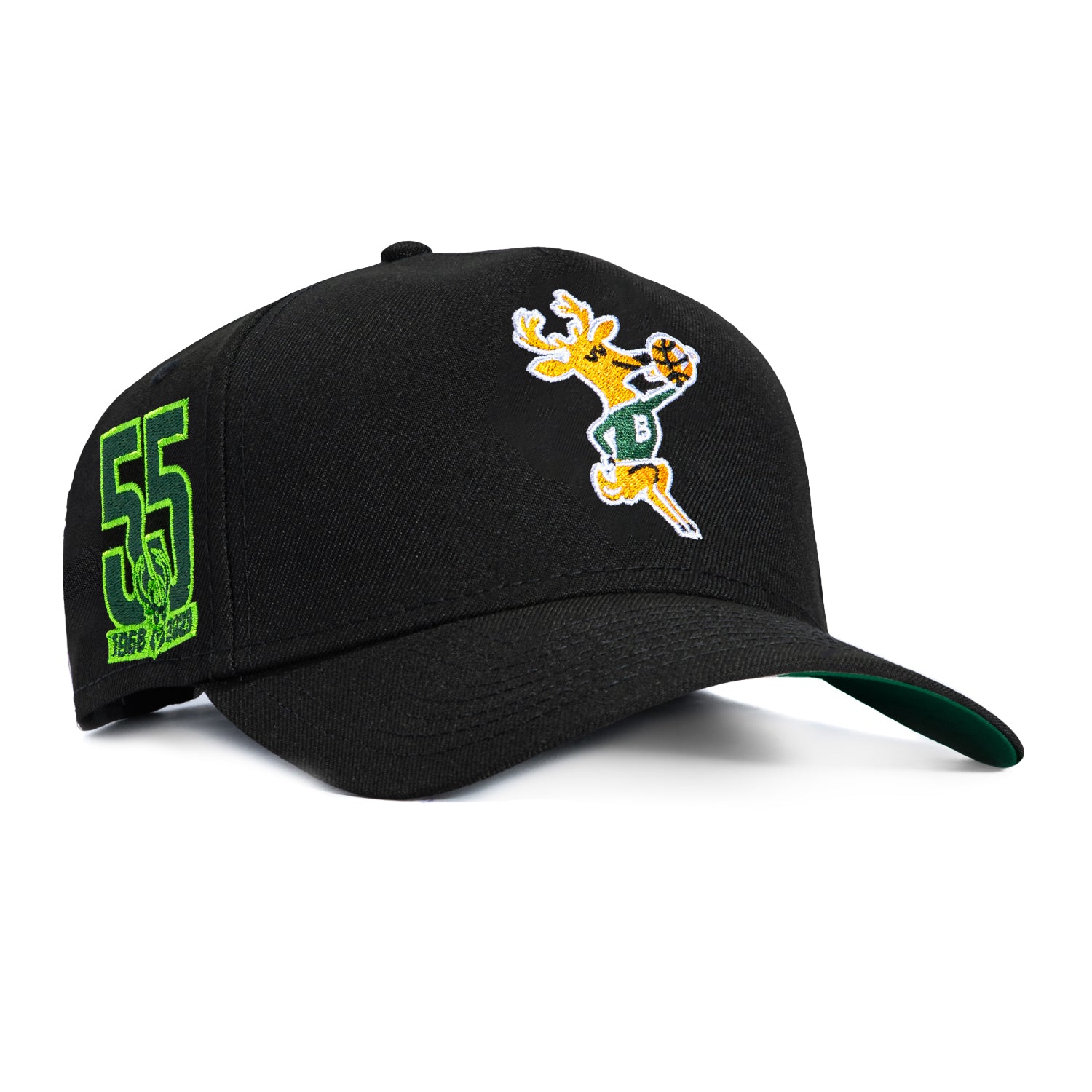 To The Top Gang キャップ CAP 帽子 Yellow Bucks New Era 9Forty A-Frame Black Dome Milwaukee Bucks 55th Anniversary