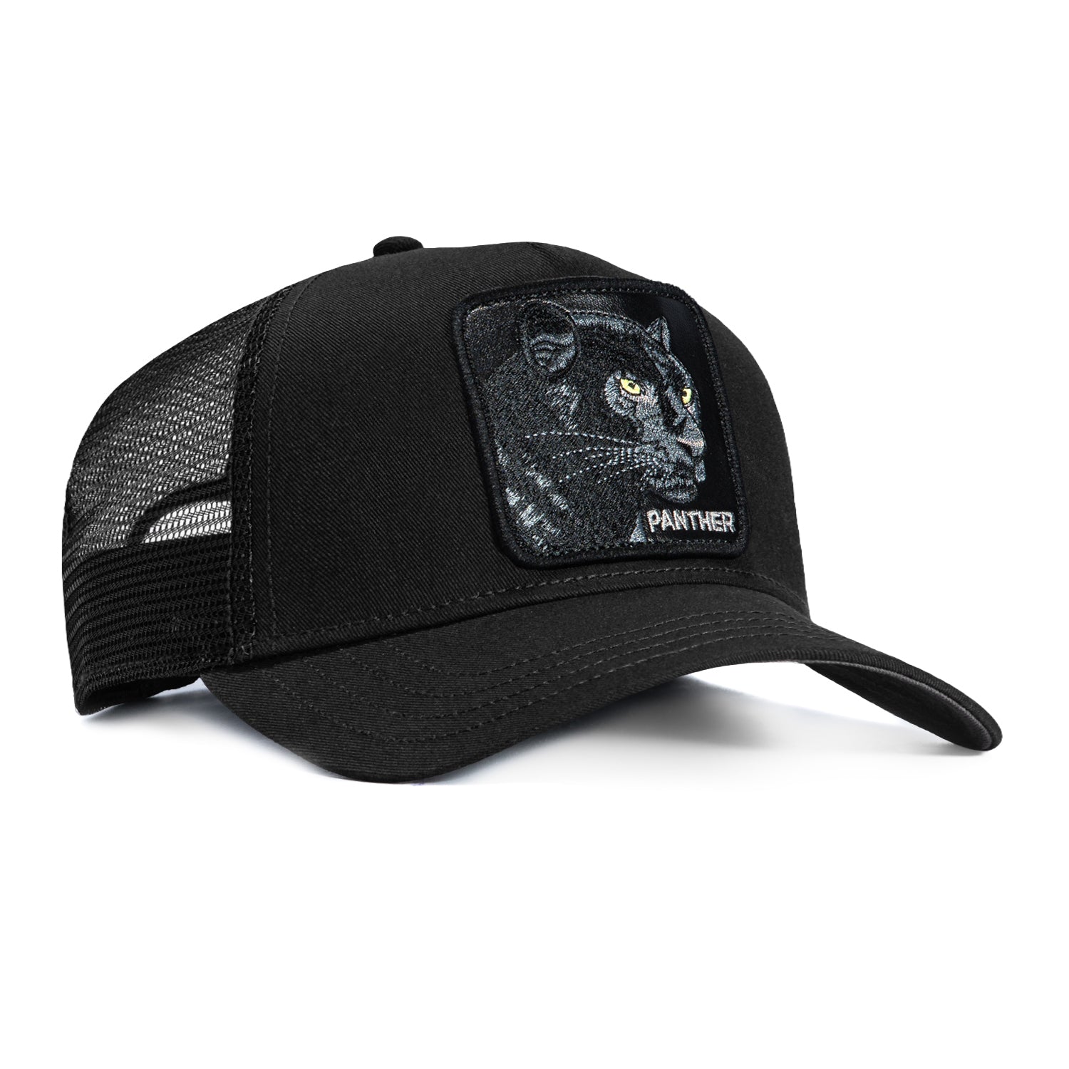 Goorin Bros Panther Animal Farm Snapback Trucker Hat Goorin Bros Black Panther Farm Camo Camouflage Mesh Back  main image 3