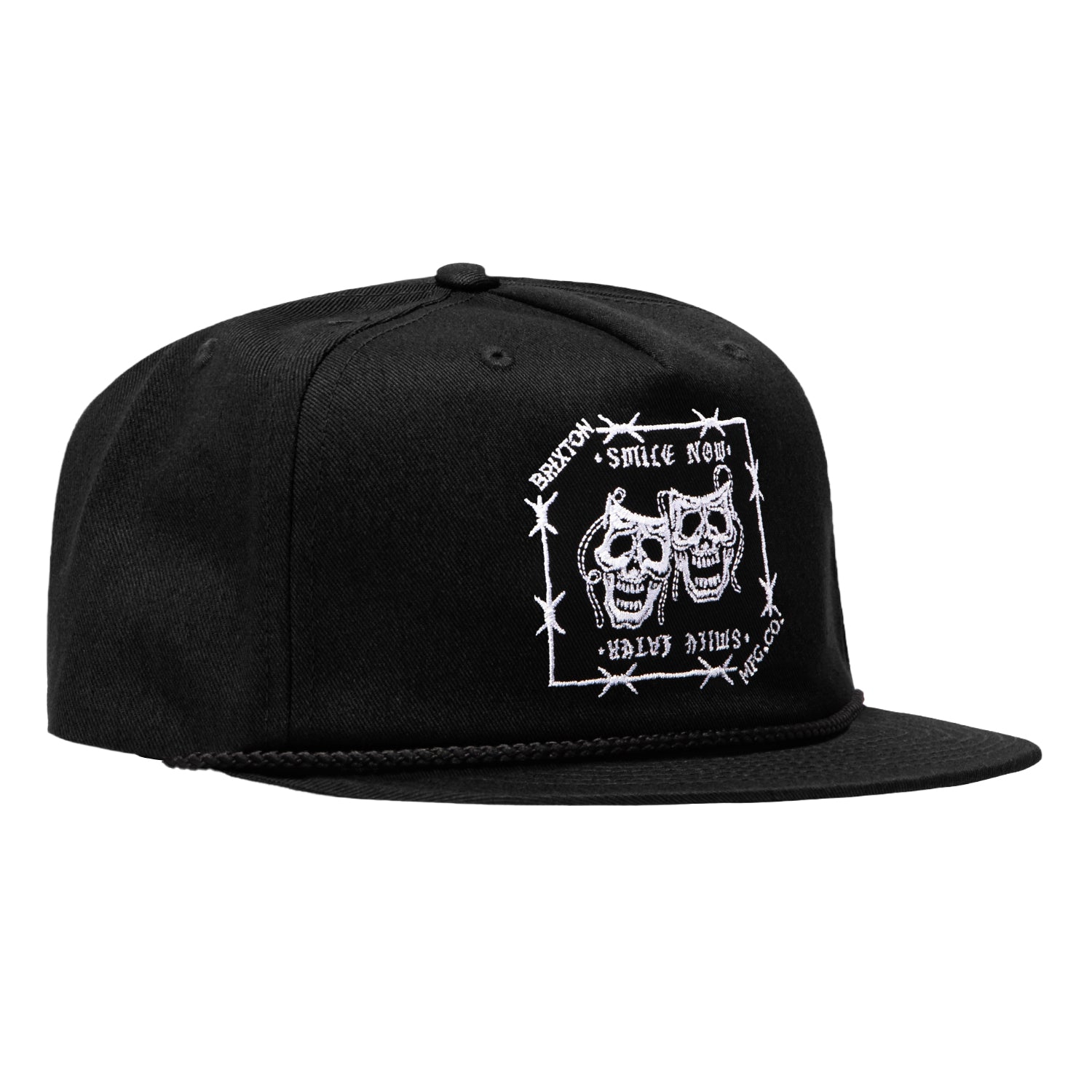 Brixton Smile Always Snapback Hat - Black – Hat Club