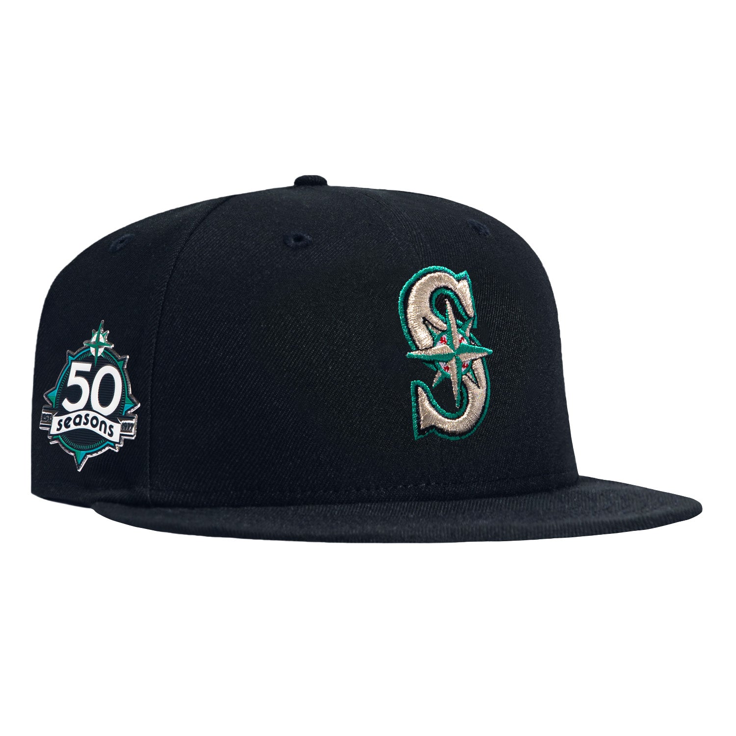 マリナーズ 50周年記念 キャップ 7 5/8 NEW ERA（ニューエラ） シアトル マリナーズ50周年記念モデル キャップ