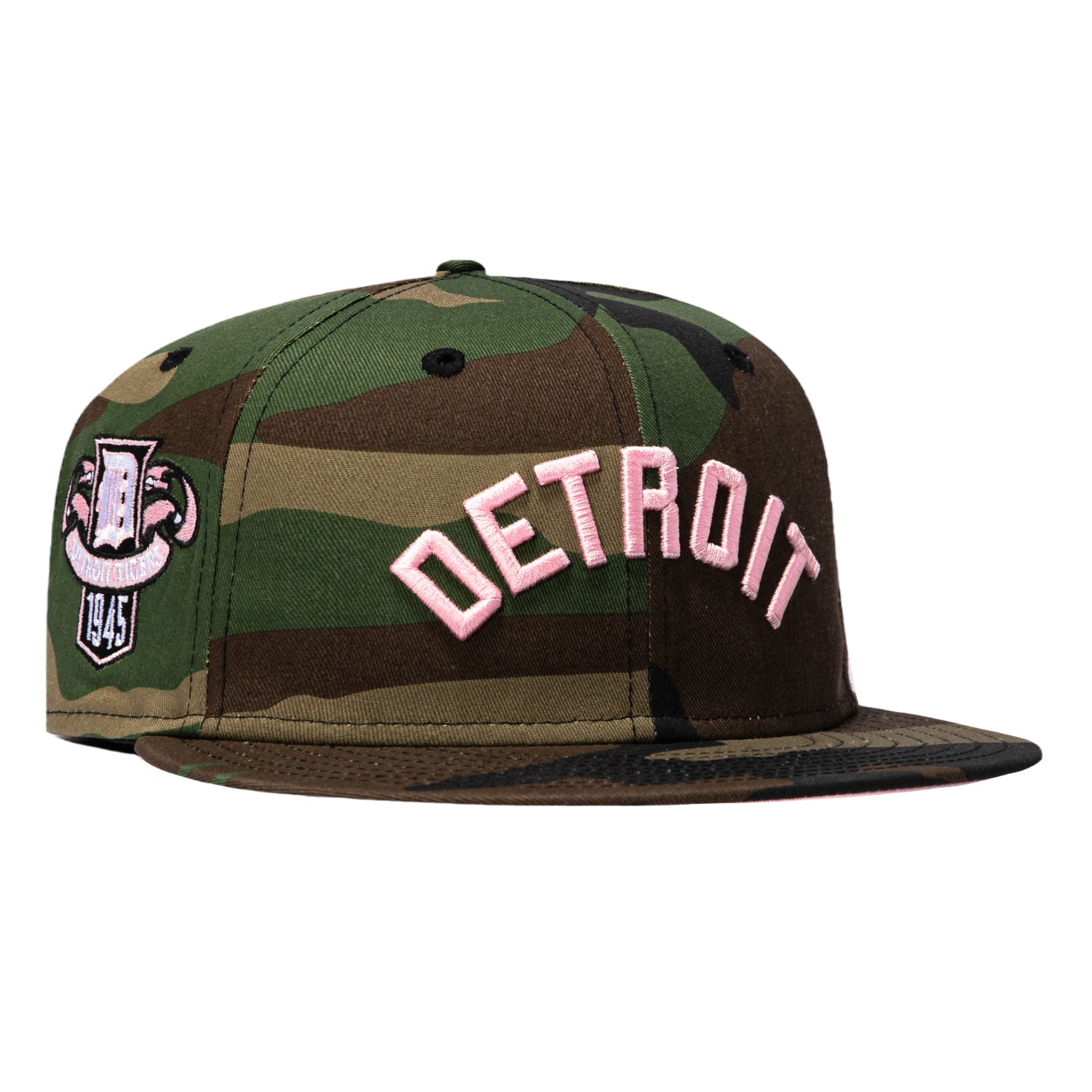 New Era 59Fifty Detroit Tigers 1945 Logo Patch Arch Pink UV  display picture 2