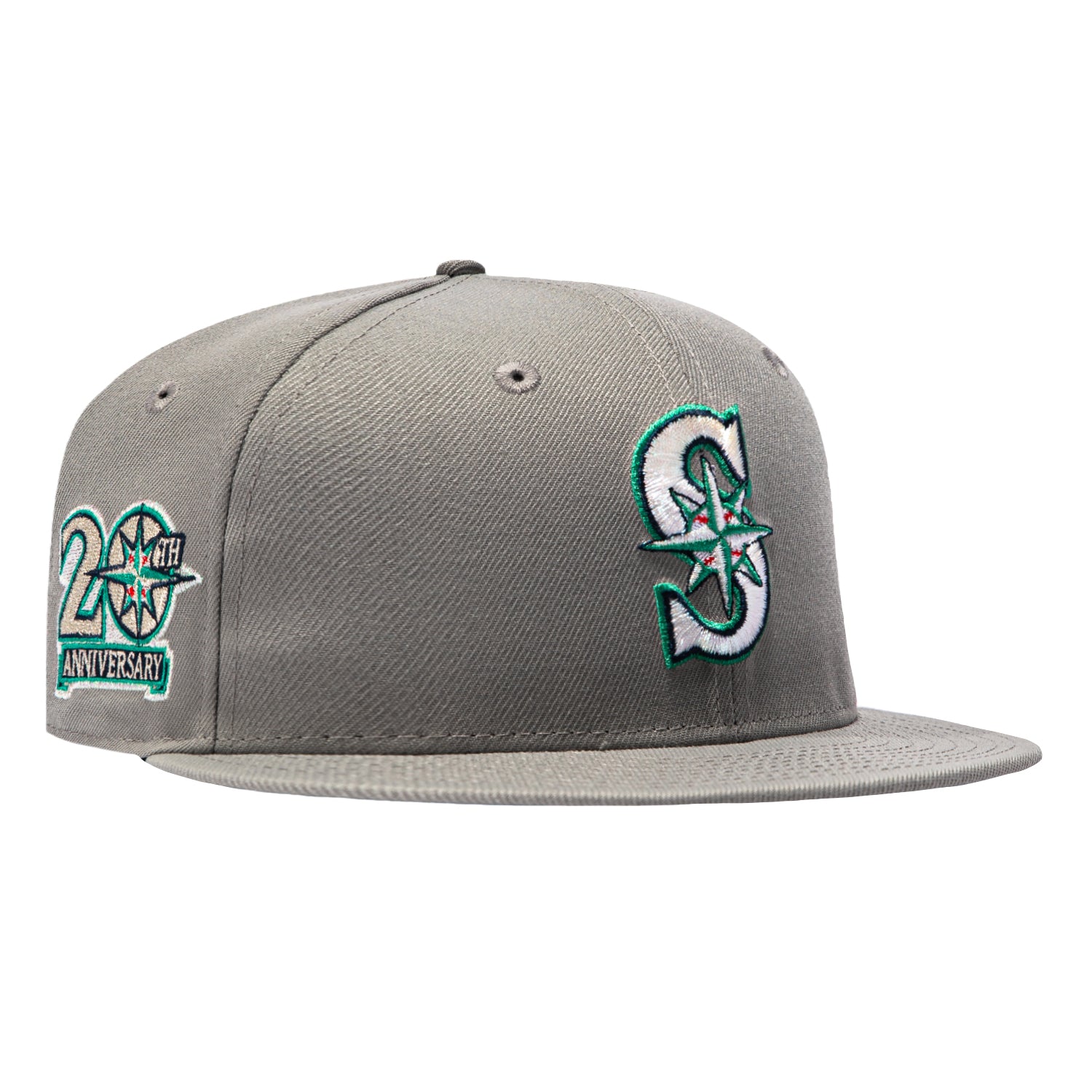 New Era 59Fifty Seattle Mariners 20th Anniversary Patch Light Blue