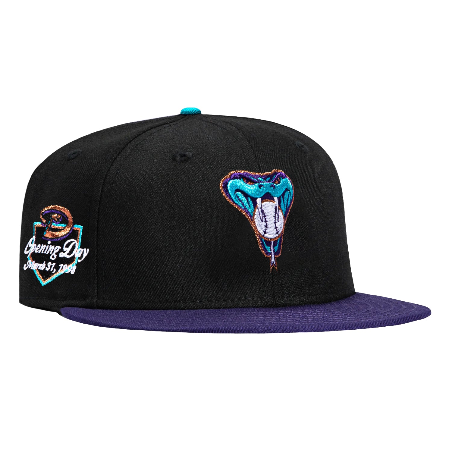 90s ハワイメイド レア RAINBOW S.CLARK 9’0 スタビ New Era 59Fifty Arizona Diamondbacks 1998 Opening Day Patch