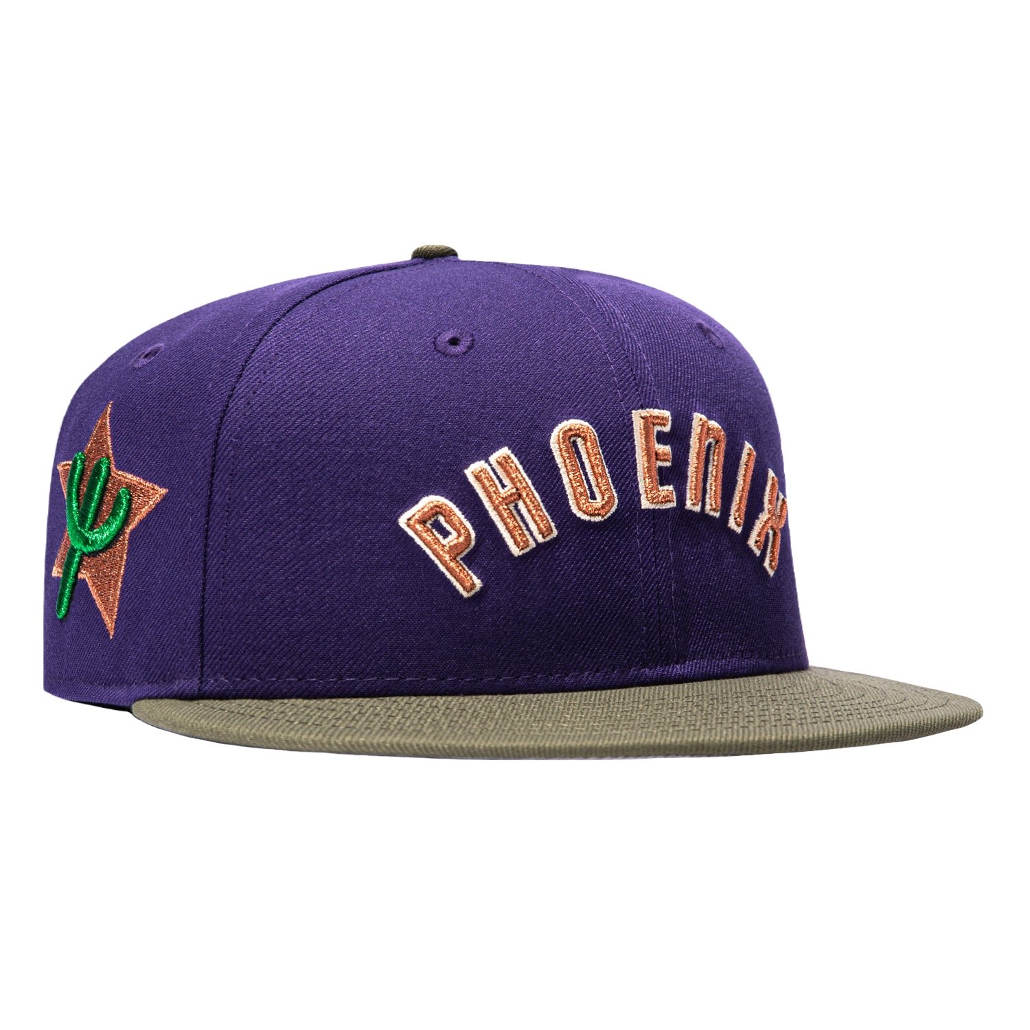 New Era 59Fifty Phoenix Suns 1973 Logo Patch Word Hat - Purple
