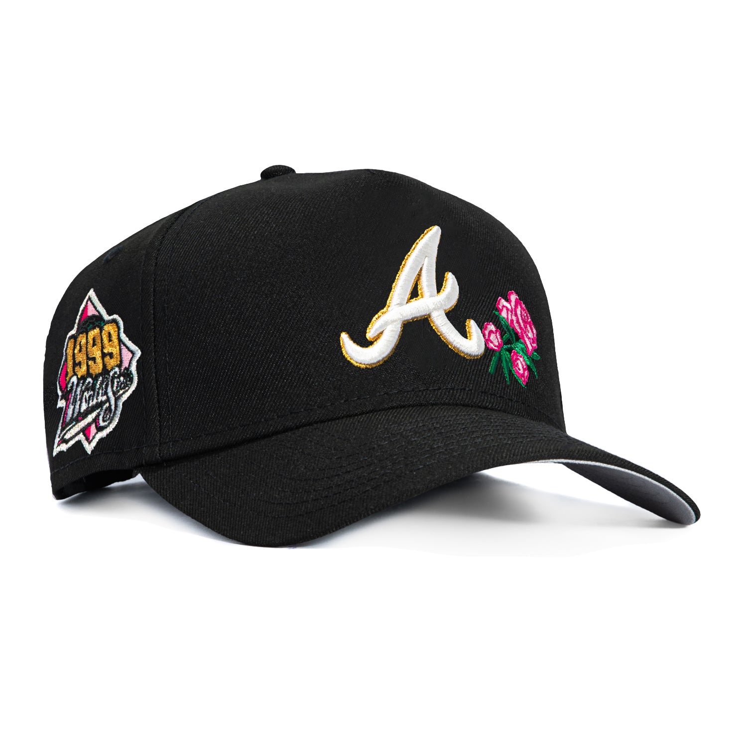 New Era 9Forty A-Frame Atlanta Braves 1999 World Series Patch Rose