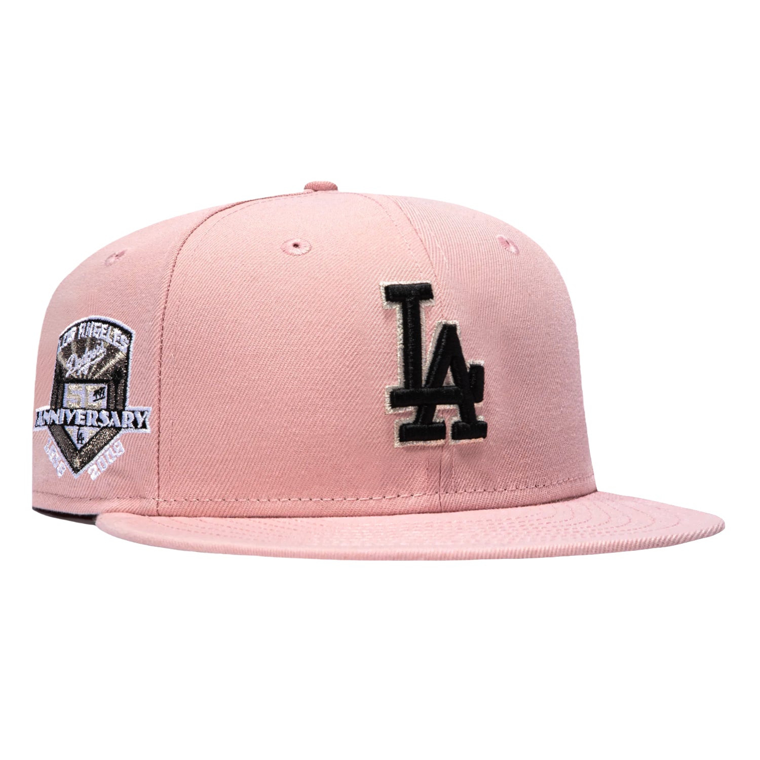 New Era 59FIFTY LA キャップ ピンク New Era 59Fifty Pink Rouge Los Angeles Dodgers 50th Anniversary