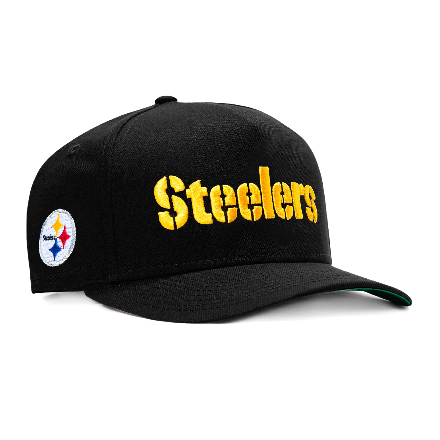 New Era 9Fifty A-Frame Black Dome Pittsburgh Steelers Logo Patch