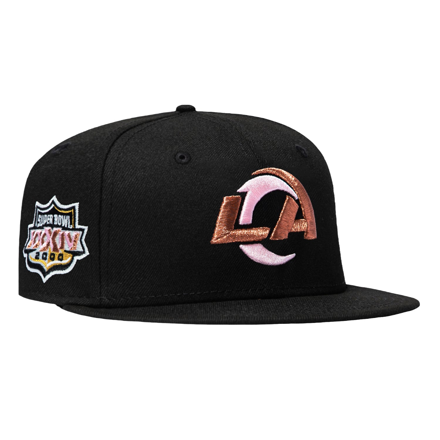 New Era 59Fifty Los Angeles Rams 2000 Super Bowl Patch LA Pink UV