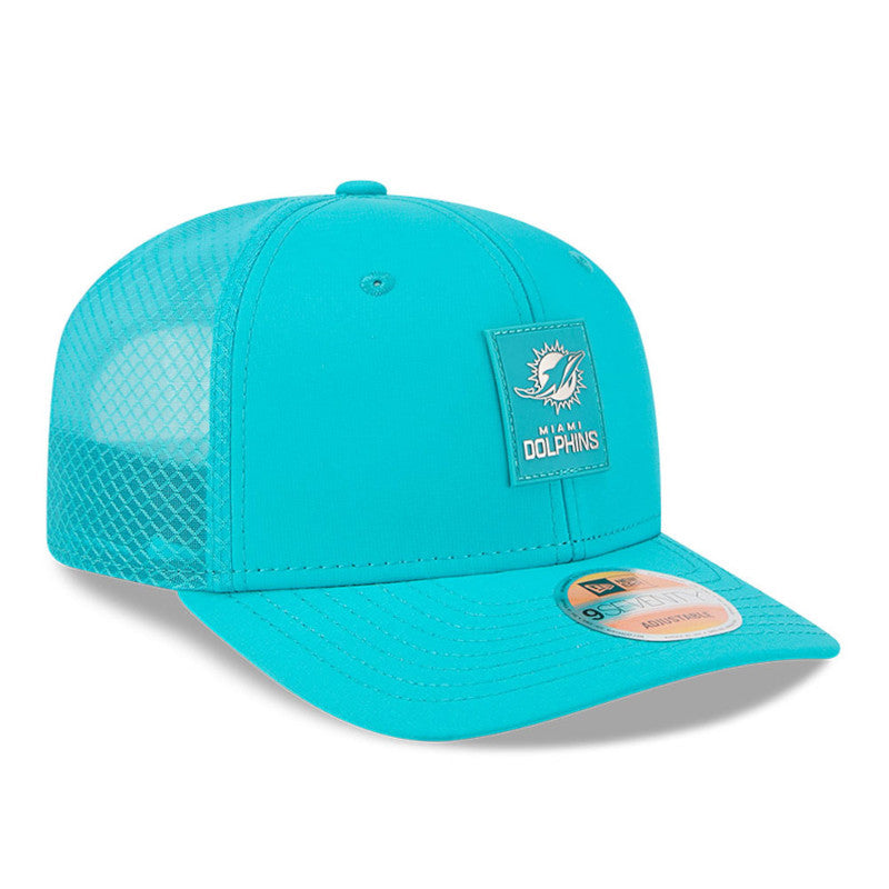 New Era 9Seventy Miami Dolphins 2025 Sideline Snapback Trucker Hat