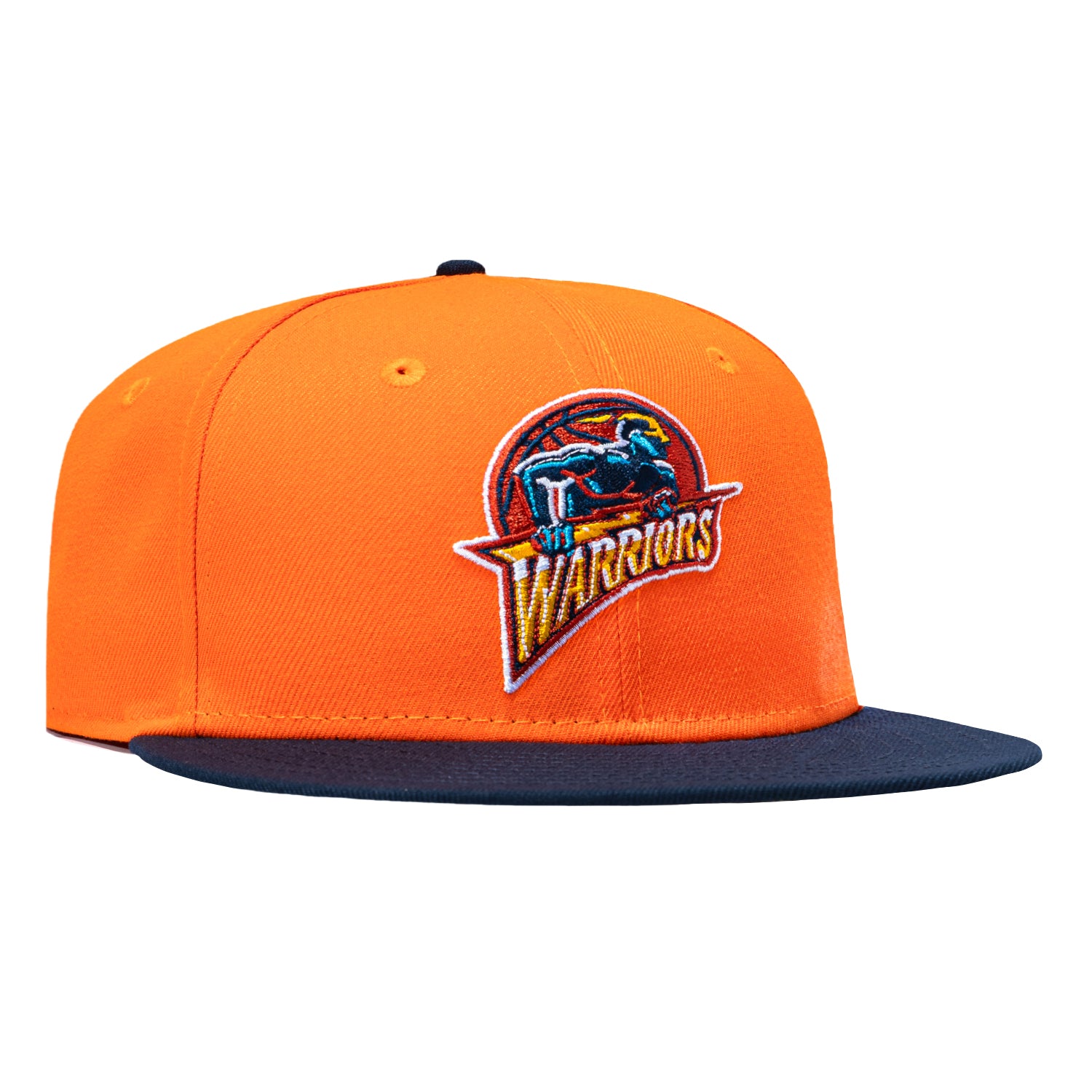 ヴィンテージORANGE 9mm バスケットボールジャージ　nyhc New Era 59Fifty Golden State Warriors 1997 Hat - Orange, Navy